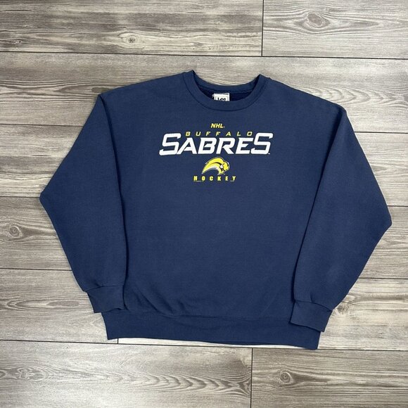 Vintage Y2K Buffalo Sabres NHL Lee Sport Crewneck - Picture 1 of 6